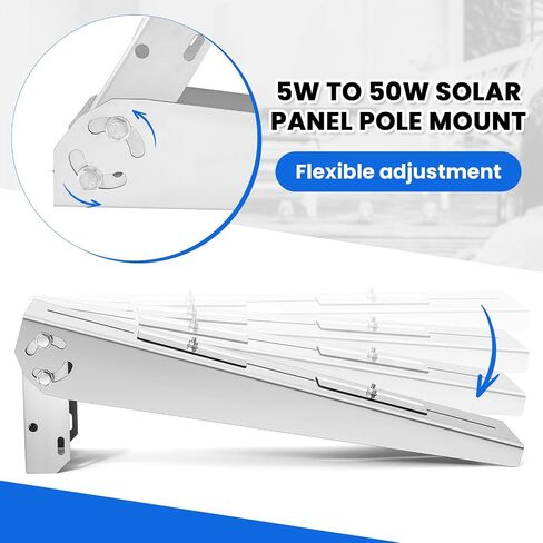 2 Pack Solar Panel Pole Mount Kit Universal Angle Adjustable Solar Panel Brackets Single Arm Pole from 5w to 50w Solar Panel in Saudi Arabia