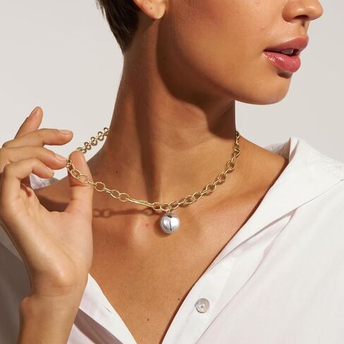 KissYan Gold Beaded Necklace for Women, 14K Gold Plated Chunky Big Ball Beads Chain Choker Necklace Statement Fashion Jewelry Gifts in Kuwait