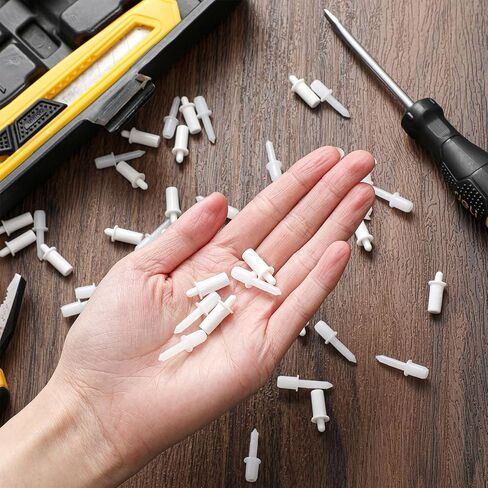 مايتيس 40 قطعة من دبابيس اصلاح المصراع المحملة بنابض، دبابيس اصلاح بديلة للنوافذ، ابيض in Kuwait