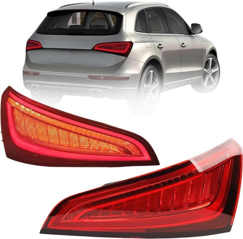 Dasbecan Right Tail Light Assembly Compatible With 2013 2014 2015 2016 Audi Q5 Rear Passenger Side LED Lamp Replaces# 8R0945094D Red Signal 4PIN in Saudi Arabia