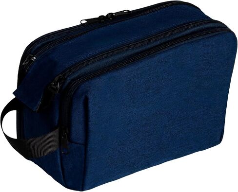 Travel Toiletry Bag for Men, Premium Dopp Kit Portable Small Organizer Bag for Traveling Men & Women, for Organizing Toiletries, Travel Essentials, Makeup Products, Bathroom Supplies, Black in Saudi Arabia