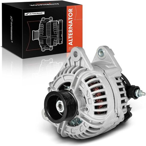 A-Premium Alternator Compatible with Dodge Ram 1500, Ram 2500, Ram 3500 2007-2008 5.7L, 12V 136A 7-Groove Pulley Clockwise, Replace# 56028699AB, 0124525111 in Saudi Arabia
