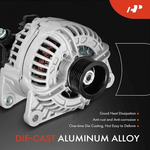 A-Premium Alternator Compatible with Dodge Ram 1500, Ram 2500, Ram 3500 2007-2008 5.7L, 12V 136A 7-Groove Pulley Clockwise, Replace# 56028699AB, 0124525111 in Saudi Arabia