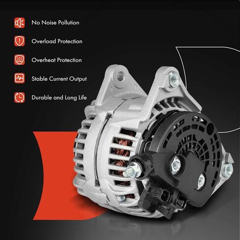 A-Premium Alternator Compatible with Dodge Ram 1500, Ram 2500, Ram 3500 2007-2008 5.7L, 12V 136A 7-Groove Pulley Clockwise, Replace# 56028699AB, 0124525111 in Saudi Arabia