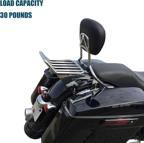 Detachable Two-Up Luggage Rack Mounting Rack Tour Pack Mount Compatible with 2009-2024 Harley Touring Road King Ultra CVO Limited Street Glide Road Glide Electra Glide Black in Kuwait