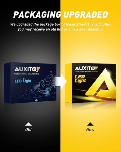 لمبة AUXITO 7440 7443 LED، شرائح 102-SMD 500% ساطعة 7441 7444 992 W21W LED لمبات مع جهاز عرض لإشارة الفرامل الخلفية الخلفية لأضواء وقوف السيارات، 6000K أبيض in Kuwait