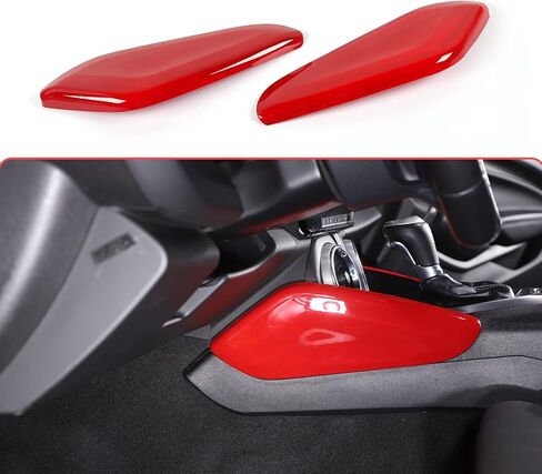 RT-TCZ Carbon Fiber Center Console Gear Shift Panel Side Trim Cover Interior Accessories Decoration for Chevrolet Chevy Camaro 2016-2022, 2 PCS in Saudi Arabia