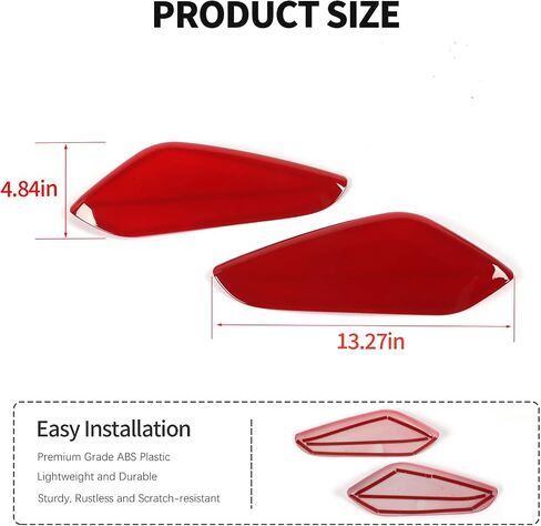 RT-TCZ Carbon Fiber Center Console Gear Shift Panel Side Trim Cover Interior Accessories Decoration for Chevrolet Chevy Camaro 2016-2022, 2 PCS in Saudi Arabia