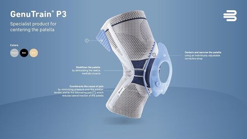 Bauerfeind - GenuTrain P3 - Patella Knee Support - for Misalignment of The Kneecap - Left Knee -Size 2 - Color Nature in Kuwait