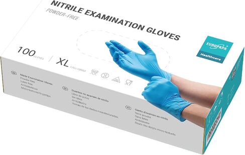 EUROPAPA Nitrile Examination Gloves, Pack of 100 in Saudi Arabia