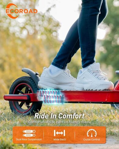Electric Scooter EC6, 350W Motor & 19 MPH Adults Commuting Scooters, 12-15 Miles Long Range Electric Kick Scooters, 8.5" Pneumatic Tires Lightweight Foldable E-Scooter for Commuter (Gray) in Saudi Arabia