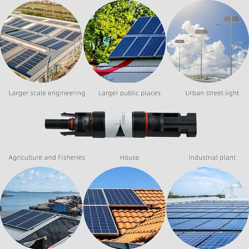 5 PCS Solar PV Connector, Solar Fuses Holder Inline IP67 Waterproof Solar Fuse Connector Solar Male to Female Anti-Reverse Diode Photovoltaic Connector for Solar Panel and Solar Controller (15A) in Kuwait