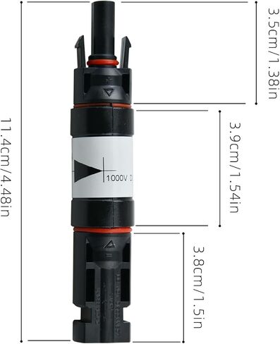 5 PCS Solar PV Connector, Solar Fuses Holder Inline IP67 Waterproof Solar Fuse Connector Solar Male to Female Anti-Reverse Diode Photovoltaic Connector for Solar Panel and Solar Controller (15A) in Kuwait