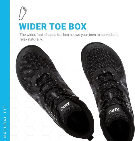 Xero Shoes Barefoot Hiking Shoes for Men | Xcursion Fusion Waterproof Hiking Boots | Zero Drop Shoes for Men, Wide Toe Box, Minimalist in Kuwait