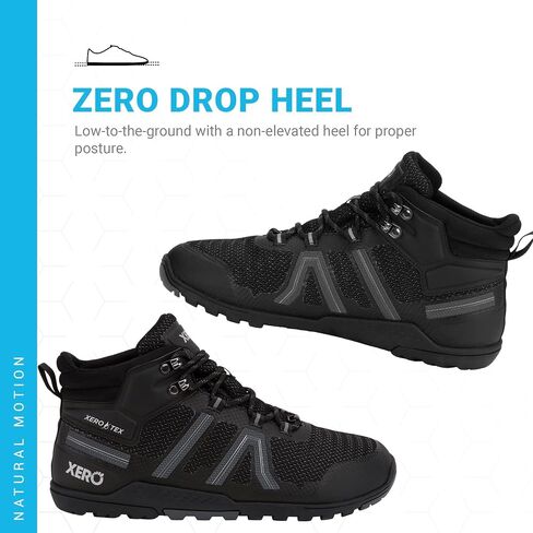 Xero Shoes Barefoot Hiking Shoes for Men | Xcursion Fusion Waterproof Hiking Boots | Zero Drop Shoes for Men, Wide Toe Box, Minimalist in Kuwait