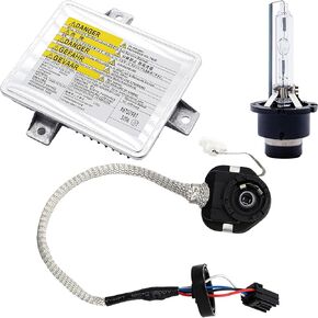 Xenon HID Headlight Ballast Unit Assembly with Igniter and D2S Bulb Compatible for Acura TL TSX and TL Type-S 2002-2005,for Honda S2000,for Mazda 3.Replaces#W3T10471,W3T14371,X6T02971.