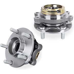 513294 Pair Front Wheel Hub Bearing Assembly Compatible with Nissan Altima 2007 2008 2009 2010 2011 2012 2.5L 4-Cylinder Models Only 5Lugs w/ABS
