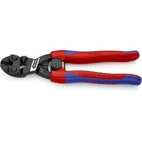 KNIPEX Tools - High Leverage Flush Cutter for Plastic and Soft Metal, Multi-Component (7262200)