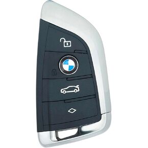 Keyless Entry Replacement Key Fob Cover fit for BMW 1 3 5 Series X1 X2 X3 X5 X6 Z4 328i Z4 M5 M6 F10 F15 F35 F40 F45 GT Key Fob Shell (Black)