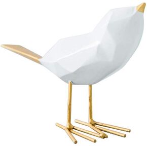 VORCOOL Simple Resin Bird Figurine Statue Furnishing Articles Ornaments Home Office Decoration (Golden)