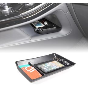 Center Console Organizer Tray Compatible with L@nd Rover Range Rover Sport 2023 2024 Accessories, Center Console Below Storage Box ABS Black