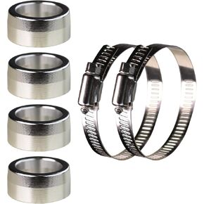 4 Pcs of Intermediate Steering Shaft Bushings, Steering Wheel Column Sleeve with Two Hose Clamps, Compatible with Dodge Ram 2003-2019 1500/2500/3500/4500/5500 5.9 6.7 G56 Cummins