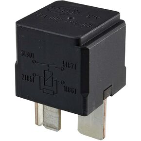 HELLA 007793031 with Coil Suppression Power Relay 4 Pin, Mini ISO