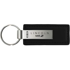 Au-Tomotive Gold, INC. Lincoln MKZ Black Leather Key Chain