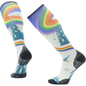 Smartwool Ski Zero Cushion Rainbow Trails Print Over The Calf Socks