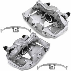 A-Premium Disc Brake Caliper Assembly with Bracket Compatible with Audi Models - A4 2009-2016, A4 allroad 2013-2016, A4 Quattro, A5, A5 Quattro, allroad - Front Driver and Passenger Side