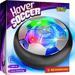 Hover Soccer Ball for Kids - Boy Birthday Gifts - Indoor Toy Games Gift for Boys Age 6, 7, 8, 9, 10, 11, 12 Year Old - Light-Up Toys Game for Kid - 6-8, 8-12 - Gifts for 8 Year Old Boy