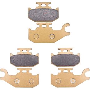 Brake Pads Kit Ceramic Fiber Fit for Can Am Outlander 400 2007-2014 for Outlander 500 for Renegade 500 for Outlander 650 for Outlander Max 800 2007-2012 for Outlander Max 800R 2009-2012