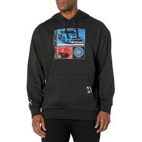 PUMA Men's Standard BMW MMS Graphic Hoodie, Black, XX-Large