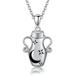 MONGAS Anchor/Celtic Cross/Magic Potion Witch Necklace for Men Sterling Silver Pendant Necklace Celtic Cross Jewelry for Men