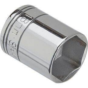 SK Tools USA 3/8-inch Drive - 18mm - Standard 6-Point Chrome Socket - 318S