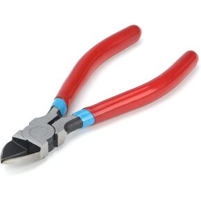 iCrimp PL2100 Diagonal Flush Cutter, 5-Inch Side Cutting Pliers, Electronics Pliers with Pointed Nose for Reeled Terminals, Soft Wires, Electronics, Jewelry Making, Zip Tes, Plastic