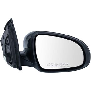 TRQ Right Mirror with Heat Manual Folding Passenger Side Compatible with 2017-2022 Kia Sportage KI1321197