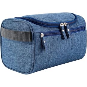 Hanging Toiletry Bag for Women and Men Traveling Makeup Large Capacity Cosmetics Portable Dopp Kit Storage Organizer Bag with Hanging Hook for Toiletries Brushes Shaving Tools (Black)