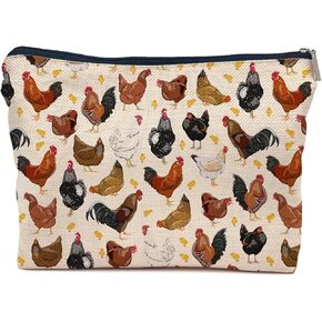 IWXYI Chicken Bag,Chicken Gifts For Chicken Lovers,Chicken Makeup Make Up Bag Zipper Pouch Travel Toiletry Gifts For Women Chicken Lovers