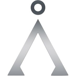 Stargate Symbol Sticker Vinyl Decal Notebook Car Window Laptop 3.25" x 4" (Silver)