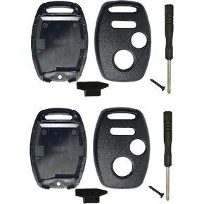 2 Pcs Key Fob Shell Fit for Honda 2010-2011 Accord Crosstour /2006-2011 Civic/ 2007-2013 CR-V / 2011-2015 CR-Z / 2009-2013 Fit / 2011-2014 Odyssey Replacement Key Fob Cover Case