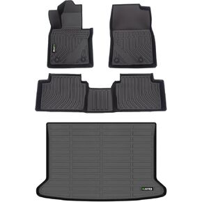All Weather Car Floor Mats & Cargo Liner for Mazda CX-30 2020-2024 2025 Custom Fit Full Set Accessories - Black