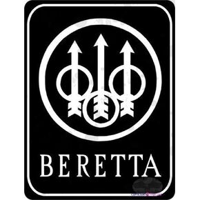 Retro Metal tin Sign Beretta Firearms Pistol Gun Tin Sign Metal Sign Metal Decorative Wall Sign Exterior Home Cave Garage bar Wall Decoration Vintage Metal Aluminum Sign 8 x 12 inch