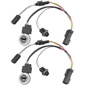 2Pcs LED Tail Lights Converter Wire Harness Kit Fit for Dodge RAM 1500 2500 3500 2013-2023 Replace 55277415AA 55277414AA, Only for Factory LED Tail Lights