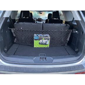 Rear Seat Envelope Style Trunk Cargo Net for Ford Explorer 2020-2025 - Car Accessories - Premium Trunk Organizers and Storage - Cargo Net for SUV - Vehicle Carrier Organizer for Ford Explorer