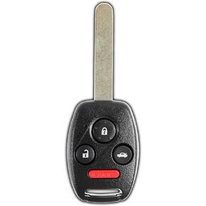 KeylessOption Key Fob Replacement for 2008 2009 2010 2011 2012 2013 2014 2015 Honda Accord Sedan Pilot Keyless Entry Remote Control, 4-Button KR55WK49308, Locksmith Required