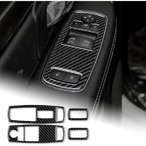 AIRSPEED for Dodge Ram 1500 2500 3500 2016 2017 2018 Center Console Gear Shift Panel Cover Carbon Fiber Interior Trim Accessories, Black