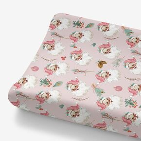 Boho Woodland Animals Changing Pad Cover for Baby Girls Boys, Natural Forest Bear Deer Fox Diaper Change Table Covers, Soft Stretchy Safe Snug Fitted Changing Mat Sheets Fit 32"/34" x 16"
