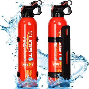3Pcs Fire Extinguisher for home with Bracket Ougist 620ml Fire Extinguishers for the House/Car/Kitchen, which can prevent re-ignition-Easy to Clean