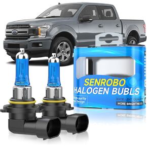 Halogen Headlight Bulbs Fit for Ford F150 2015-2023, H11/H9/H8 Low Beam Headlight Replacement Bulb, Super Bright 5000K White, Plug and Play, Pack of 2